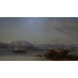 James Webb (British, 1825-1895), 'Namur, Belgium', oil on canvas, signed lower right, inscribed