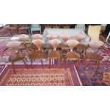 'The Conran Shop' a set of ten walnut dining chairs, to include to carvers, by Norman Cherner for '