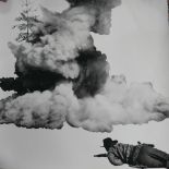 After John Baldessari (American, b.1931), 'Smoke, Tree, Shadow, and Person', inkjet print, 76 x 76cm