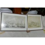 Two framed and glazed prints, Venice. H.39 W.50cm