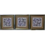 A set of three nautical prints signed by Harald Sund, 24 x 24cm