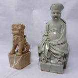 Two 19th century Chinese blanc de chine figures