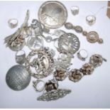 A collection of 20th century silver and white metal Scandinavian jewellery to include brooches,