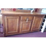 A French oak sideboard, H.91 W.172 D.50cm