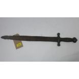 An antique bronze sword, length.61cm