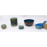 A collection of early 20th century Chinese cloisonne enamel (6)