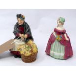 Two early Royal Doulton figurines 'Dainty may' and 'Primroses'