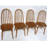 A set of four Ercol style chairs