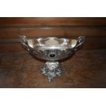 An ornate silver plated ice bucket, H = 27cm W = 39cm