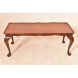 A Georgian style walnut coffee table, H = 42cm W = 105cm D = 42cm