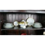 Legle Limoges – White porcelain and 18ct yellow gold finish collection: 1 large tureen and cover,