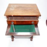 A Victorian rosewood sewing table, H.72 W.51 D.38cm