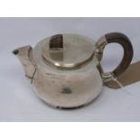 An Art Deco German silver teapot by Gottlieb Kurz