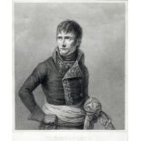 Francesco Bartollozzi (1727 - 1815), engraving of Napolean, 43 x 35cm