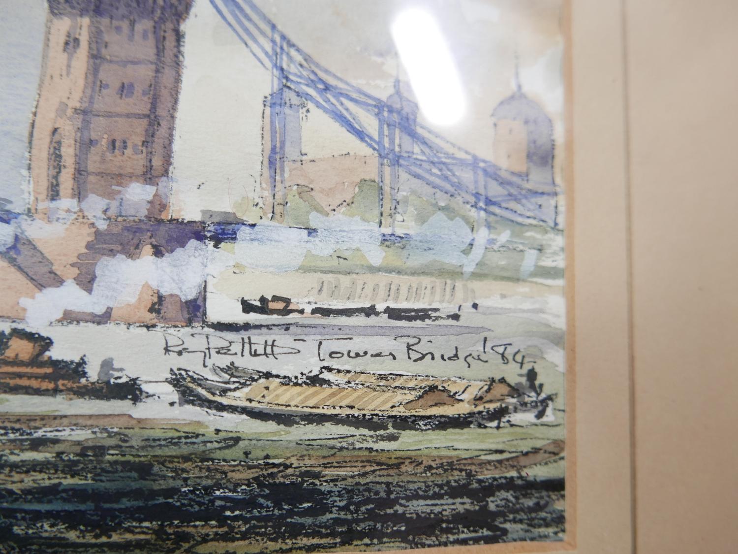 Roy Pettitt, a set of four watercolours of London, signed and dated 1984/5, 26 x 17 (4) - Bild 6 aus 7