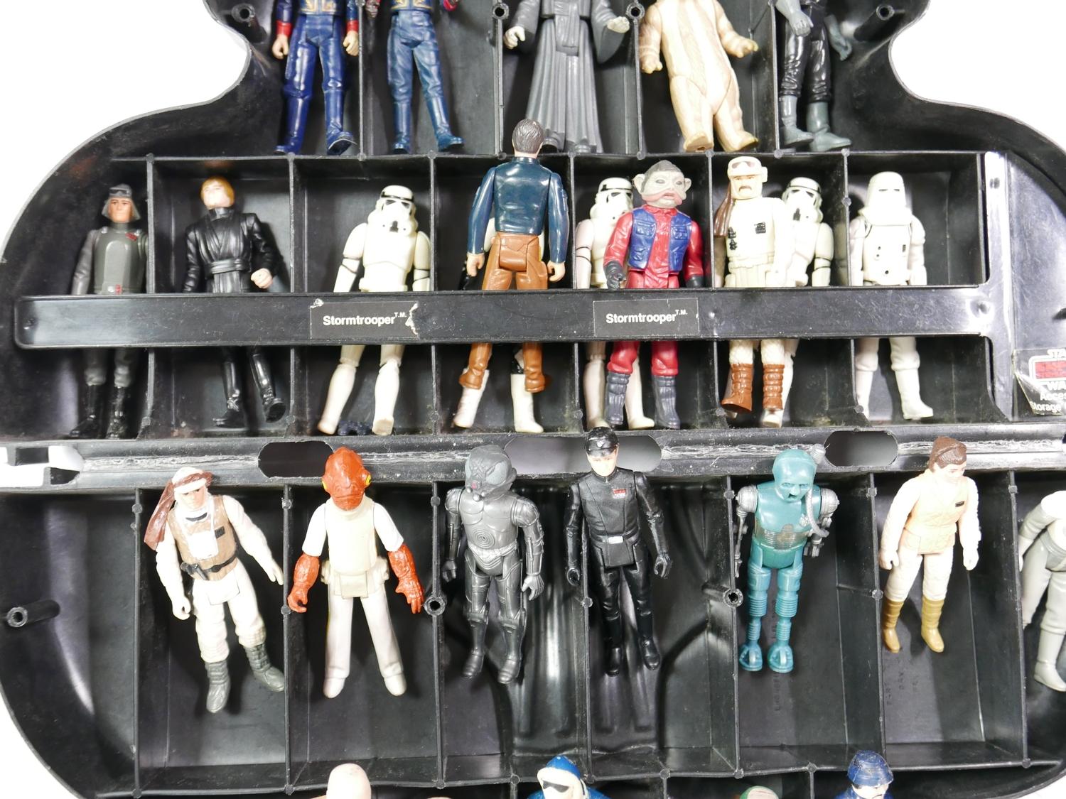 A mixed collection of Star Wars figurines, in a Star Wars Empire Strikes Back accessory storage - Image 3 of 5