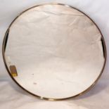 A contemporary circular gilt mirror, Diameter 101cm