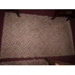 A John Lewis rug with multi beans design, 136 x 80cm