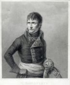 Francesco Bartollozzi (1727 - 1815), engraving of Napolean, 43 x 35cm