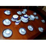 A 19th century French porcelain tea set, possibly Limoges