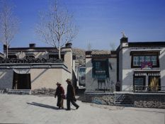 Gheorghe Tincu, oil on canvas, titled 'Gyantse-Tibet', 91 x 122cm