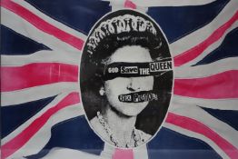 A Jamie Reid sex pistols poster, 69 x 99cm