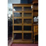 An early 20th century oak section bookcase by Minty, H.173 W.89 D.30cm