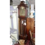 An 18th century oak longcase clock by Nathaniel Hedge of Colchester, twin train movement, striking