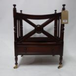 A Regency style mahogany Canterbury, H.62 W.47 D.39cm