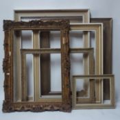 Six various picture frames