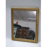 A 20th century gilt wood mirror, 56 x 47cm