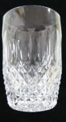 A collection of 21 Waterford crystal drinking glasses