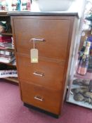 A mahogany filing cabinet