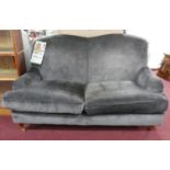 A contemporary Laura Ashley grey sofa, H.94 W.148 D.80cm