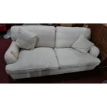 A contemporary two seater sofa