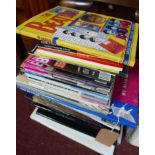 A collection of various Beatles books and magazines