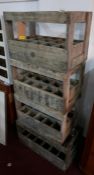 Four 15 bottle wine crates, H.43 W.57 D.34cm (4)