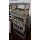 Four 15 bottle wine crates, H.43 W.57 D.34cm (4)