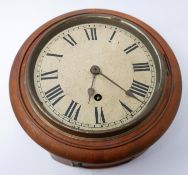 A vintage wall clock with Roman numerals, D.26cm