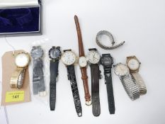 A collection of gentleman's wristwatches, to include Rotary, Ramona, and others (qty)