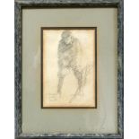 An early 20th century pencil sketch of a man, signed and dated 1904, 24 x 16cm