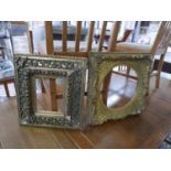 Two gilt wood picture frames