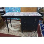WITHDRAWN-An upcycled desk with five drawers, H.73 W.116 D.43cm