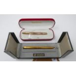 A boxed Sheaffer fountain pen, with 14k gold nib, together with a boxed Elysee fountain pen, with