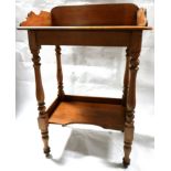 An early 20th century pine wash stand, H.93 W.61 D.41cm