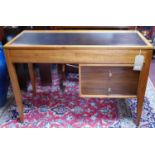 A mid 20th century Uniflex desk, designed by Peter Haywood, H.74 W.107 D.46cm