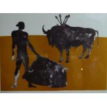 Elizabeth Frink (British, 1930-1993), lithograph from the Bullfighting suite 1973, Curwen Press,