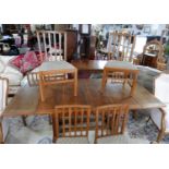 Edward Barnsley, a set of 6 oak dining chairs, three stamped Sterling 1952, all stamped A.M with