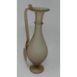 A 1970's Grecian style glass vase, marked 21811693, ccaa, 1979 to base, H.36cm