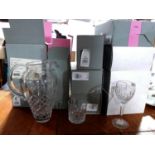 A collection of Stuart 'Shaftesbury' crystal, to include a pitcher, 6 9oz rummers and 10 win
